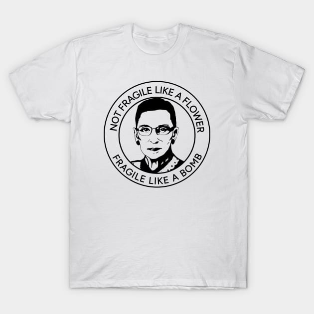 Ruth Bader Ginsburg T-Shirt by valentinahramov